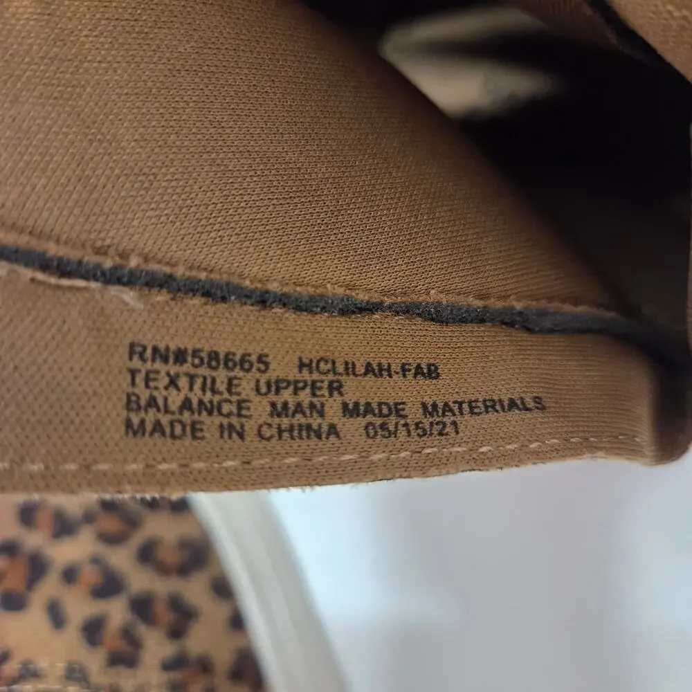 Harper Canyon Leopard Print High Top Sneaker Boots Brown Womens Size 5M NWOT